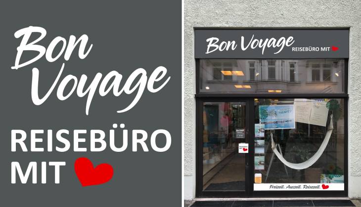 Eingang zum Reisebuero Bon Voyage Eingang zum Reisebuero Bon Voyage